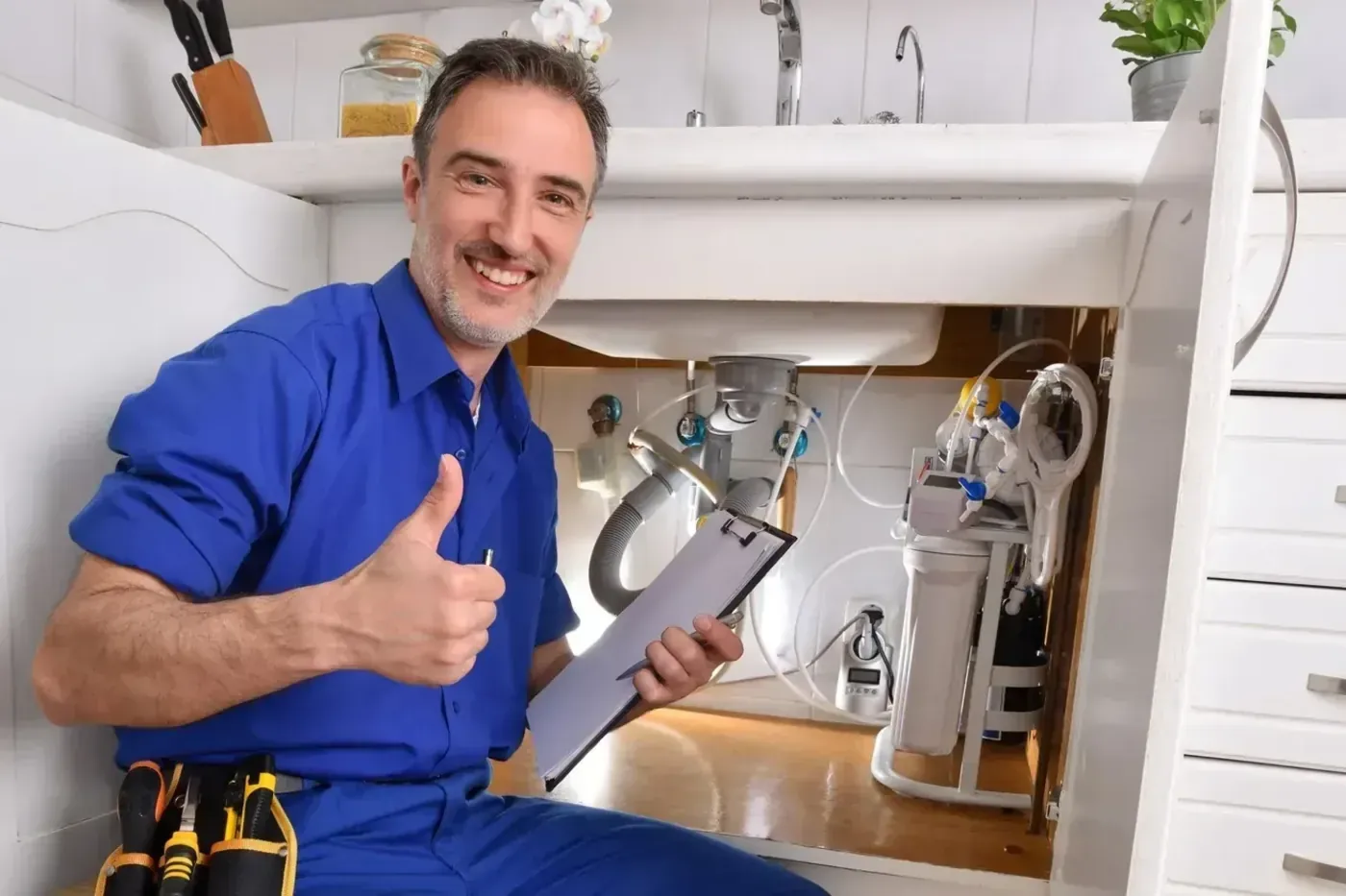Plombier débouchant une évacuation de sanitaire à Villejuif (94800)